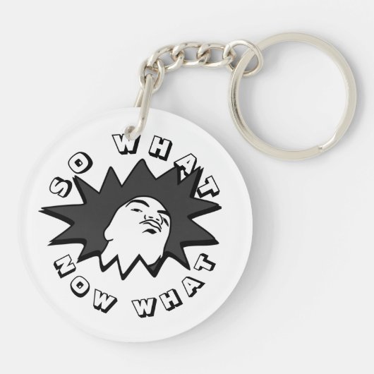 DUS WAT NU WAT MOK GESCHOTEN SLEUTELHANGER (Achterkant)