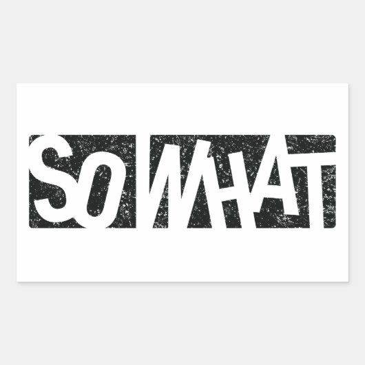 Dus wat rechthoekige sticker (Voorkant)