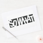 Dus wat rechthoekige sticker (Envelop)