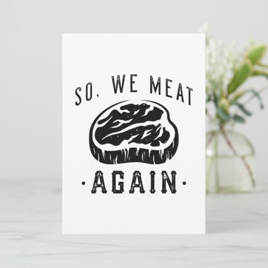 Dus we eten weer bedankkaart (Staand voorkant)