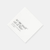 Dus we ontmoetten elkaar in een bar Modern Simple  Servet (Hoek)