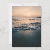 Dus we zijn weggelopen,Tropisch strand bruiloft el Kaart (Achterkant)