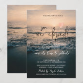 Dus we zijn weggelopen,Tropisch strand elopement b Kaart (Voorkant / Achterkant)