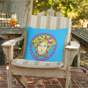Dus wees Miami Medusa Patio Pillow Buitenkussen