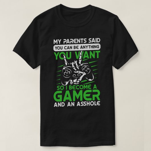 Dus word ik een arcade-speler cadeau t-shirt (Design voorkant)