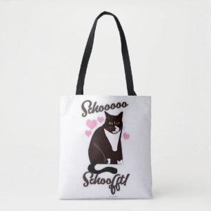 Dus zachte grappige kat-slogan tote bag