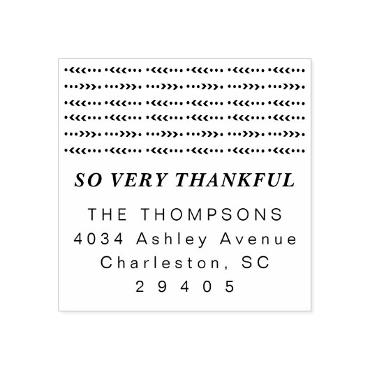 Dus zeer dankbare Thanksgiving rubberen stempel (Afrduk)