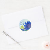 Dus zeer dankbare Waterverf bloeit Inspirerend Ronde Sticker (Envelop)