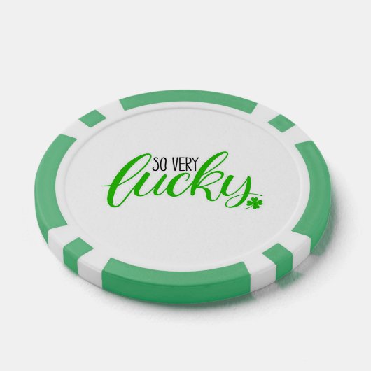 Dus zeer gelukkige poker chip (Enkel)