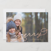 DUS ZEER VROLIJK ROOS GOUDEN KAART (Voorkant)