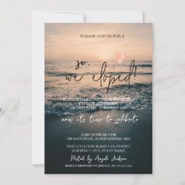 Dus zijn we weggelopen,Tropisch strand elopement h Kaart