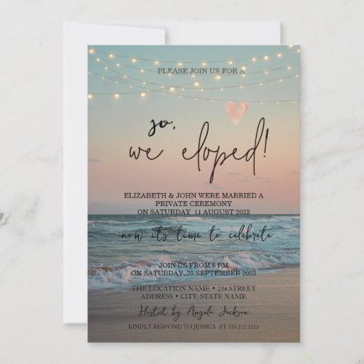 Dus zijn we weggelopen, Zonsondergang Strand Bruil Kaart (Voorkant)