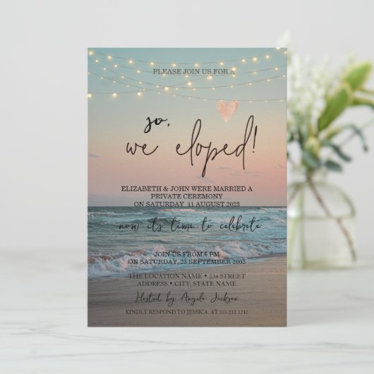 Dus zijn we weggelopen, Zonsondergang Strand Bruil Kaart (Staand voorkant)