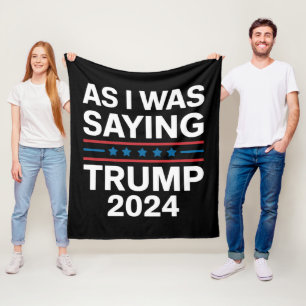 Dus zoals ik zei Trump 2024 Donald trump Fleece Deken