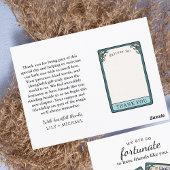 Dus zo'n fortuinlijke Tarot Baby Shower bedankje Briefkaart