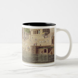 Dusasumade Gaut, Benares on the Ganges, f Tweekleurige Koffiemok