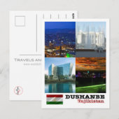 Dushanbe - Mozaïek - Tadzjikistan - Briefkaart (Voorkant / Achterkant)