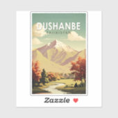 Dushanbe Tadzjikistan Travel Art Vintage Sticker (Vel)