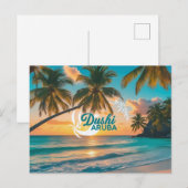 Dushi aruba ansichtkaart feestdagenkaart (Voorkant / Achterkant)