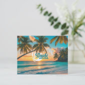 Dushi aruba-briefkaart feestdagenkaart (Staand voorkant)