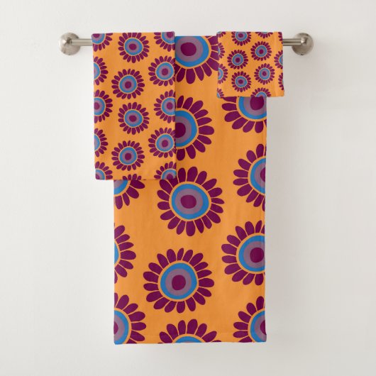 Dushi Zonnebloempatroon 3 Bad Handdoek (Insitu)