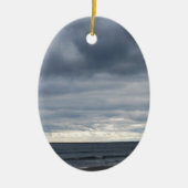 Dusk aan het strand keramisch ornament (Voorkant)