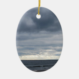 Dusk aan het strand keramisch ornament