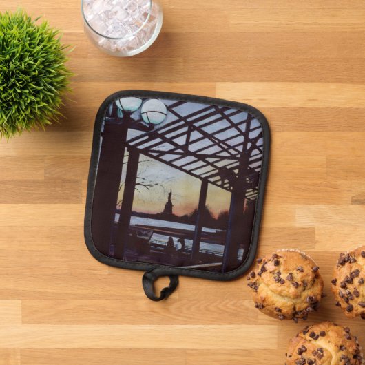 Dusk bij Freedom's Birthplace, Ellis Island Pannenlap (Top down)