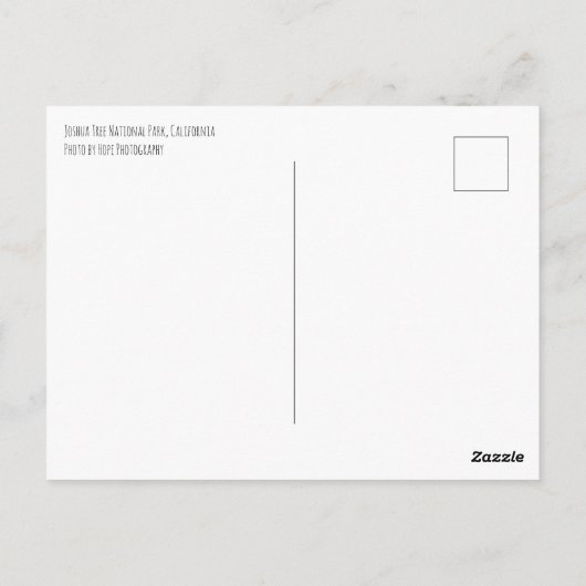 Dusk bij Joshua Tree NP-Briefkaart Briefkaart (Achterkant)