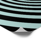 Dusk Blue en Black Spiral Gepersonaliseerd Sjabloo Poster (Hoek)