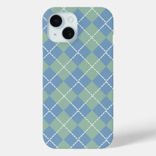 Dusk Blue en Grijs Jade Argyle iPhone 15 Case