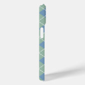 Dusk Blue en Grijs Jade Argyle Case-Mate iPhone Case (Achterkant / Rechts)