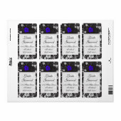 Dusk Blue Shipping Label v5 Verticaal (Licht) (Full Sheet)