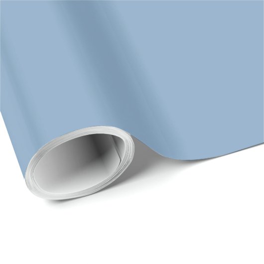 Dusk Blue Solid Glossy Cadeaupapier (Rol Hoek)