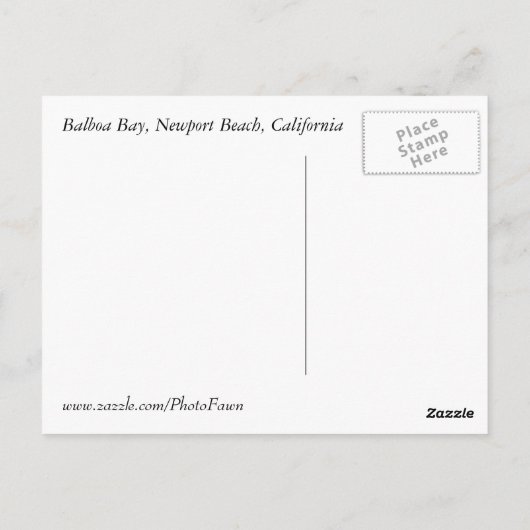 Dusk Boat Briefkaart (Achterkant)