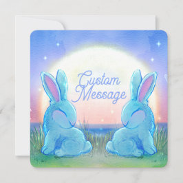 Dusk Bunnies Customizable Kaart