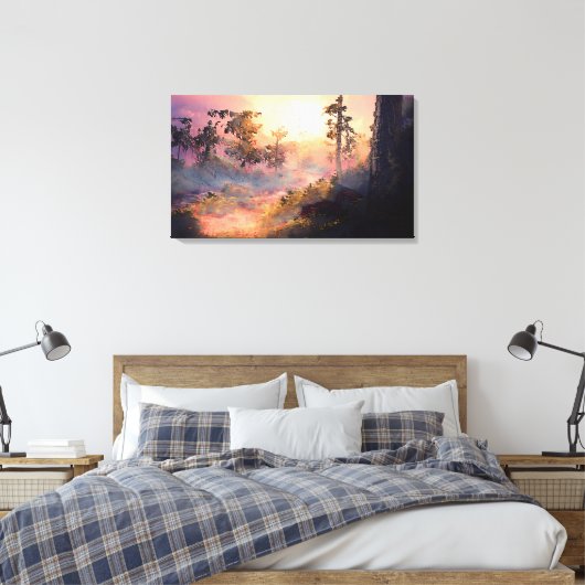 Dusk Canvas Afdruk (Insitu (Slaapkamer))