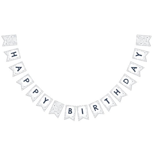 Dusk Confetti Waterverf Stippen Bunting Flag Vlaggetjes (Alle)