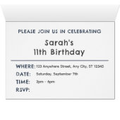 Dusk Confetti Waterverf Stippen Verjaardag Uitnodi (Binnen Horizontaal (Onder))