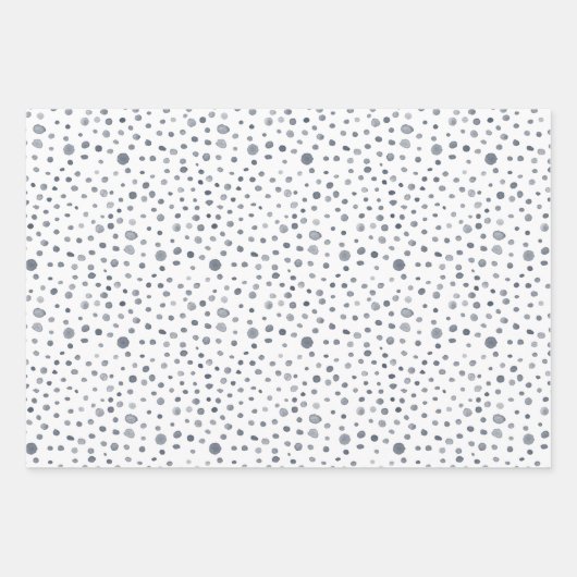 Dusk Confetti Waterverf Stippen Wrapping Paper (Voorkant)