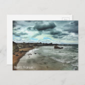 "Dusk daalt op Biarritz" Briefkaart (Voorkant / Achterkant)