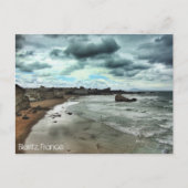 "Dusk daalt op Biarritz" Briefkaart (Voorkant)