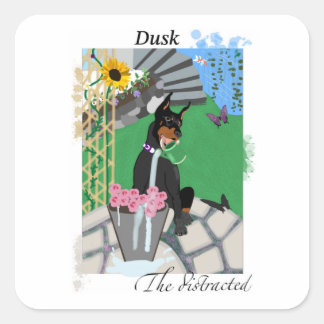 Dusk de verstrooide stickers
