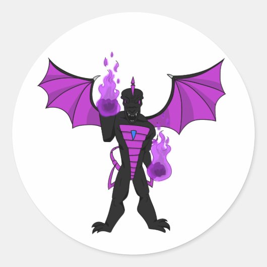 Dusk Dragon Stickers (Voorkant)