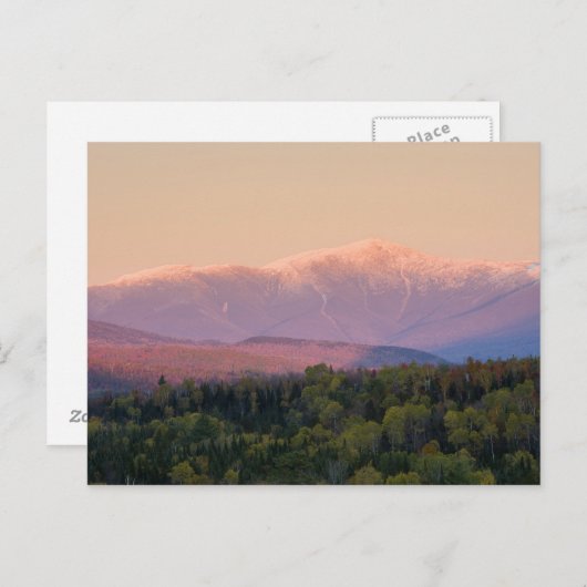 Dusk en Mount Washington in New Hampshire's Briefkaart (Voorkant / Achterkant)