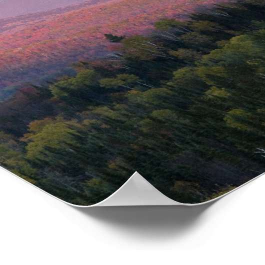 Dusk en Mount Washington in New Hampshire's Poster (Hoek)