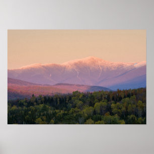 Dusk en Mount Washington in New Hampshire's Poster