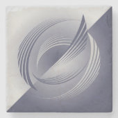 Dusk feathers stenen onderzetter (Voorkant)