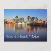Dusk herfsten op West Palm Beach Florida Briefkaart (Voorkant)
