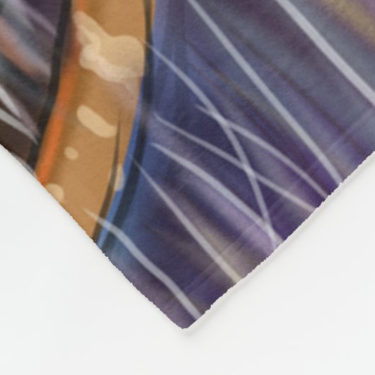 Dusk Hunter Flying Cat Fleece Deken (Hoek)